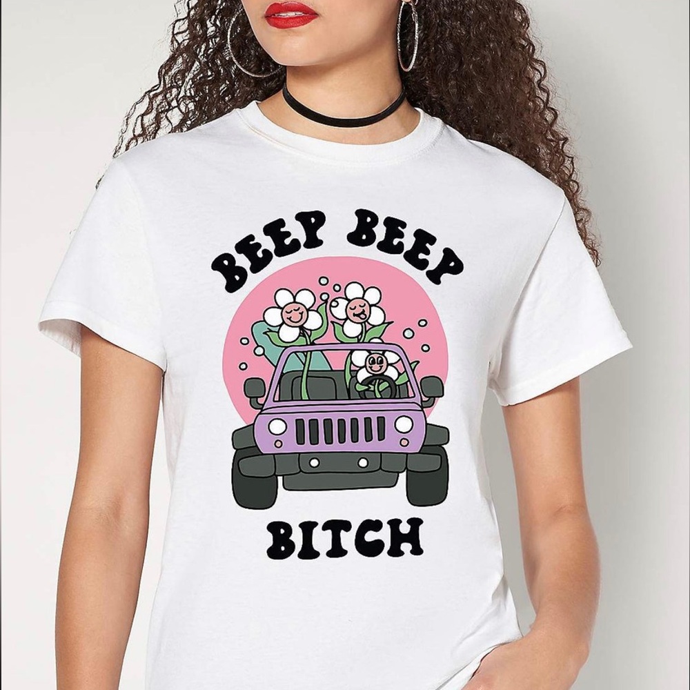 Beep Beep B**ch 🌸 Spencers T-shirt L